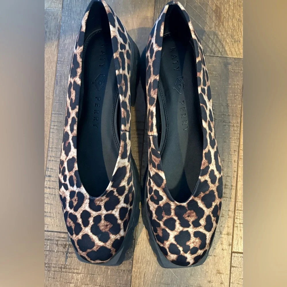 Katy Perry Collections Leopard Print Flats - Brown & Black - Picture 5 of 8